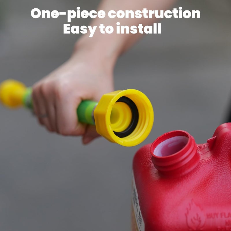 mapleza 3 PCS Gas Can Spout Replacement 10.9" Compatible with Midwest Scepter Gas Cans PVC Gas Hose Fit for 1/2/5/10 Gallon Fuel Jugs that feature 1.75"-1.8" - Image 5